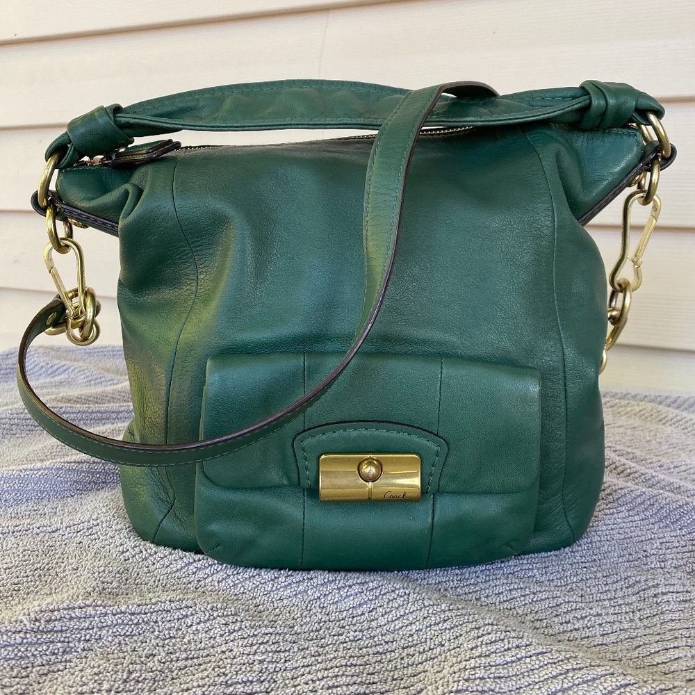 Coach Kristin Emerald Green Crossbody✨